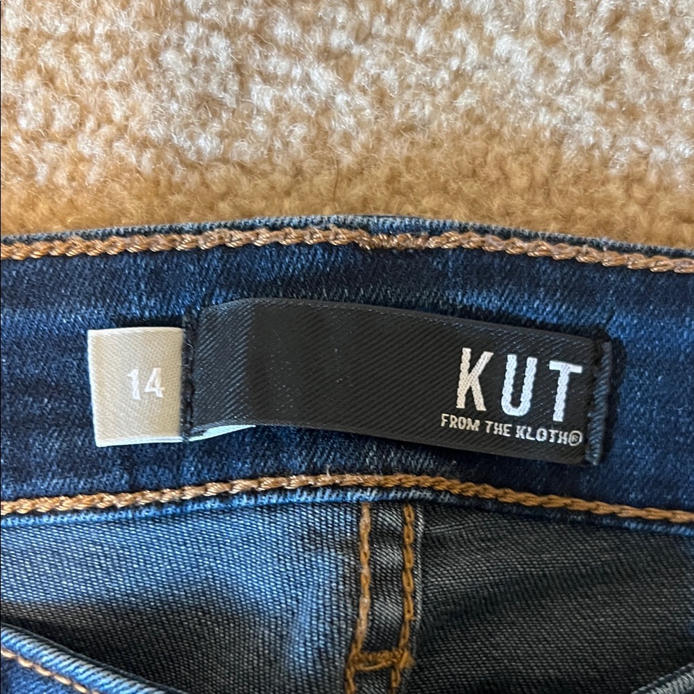 Kut from the Kloth Women's Dark Blue Denim - Picture 3 of 4